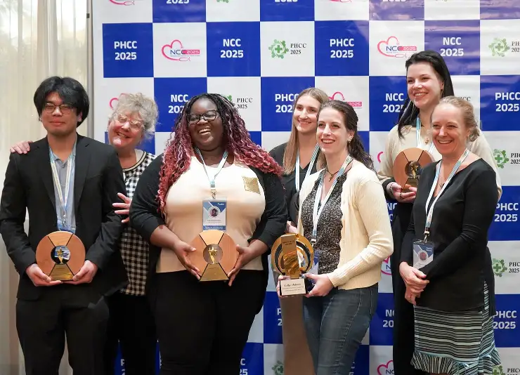 Diverse group of international attendees